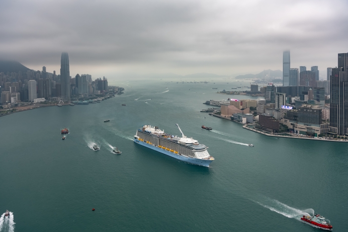 May 2019 – Spectrum of the Seas, the first Quantum Ultra ship, arrives in Hong Kong.